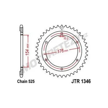 Řetězová sada pro motocykl Rozeta HONDA VFR 800 FI VTEC rok 14-20