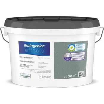 barva na zeď Swingcolor Barva s efektem třpytivým, jade, matná, 1 l 6196.T0001.6540
