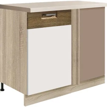 Kuchyňská skříňka Fadome Dolní rohová kuchyňská skříňka Kasey 24D, levá + cargo police Zvolte korpus: Dub sonoma