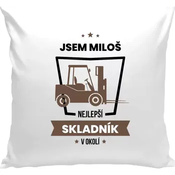 Polštář Polštář bílý 40x40 cm Nejlepší v okolí - skladník