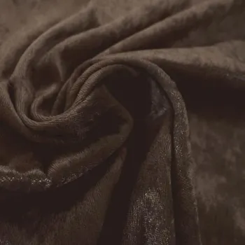 Velour de panne v hnědé barvě 0140/105