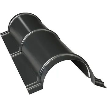 PROBAU Profilovaný hřebenáč, 1 m, ocel, černý (RAL 9005) ACCMDDFGRBK