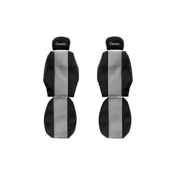 Potah sedadla Sada potahů sedaček (sedadel) pro RENAULT PREMIUM (od roku 2005, nastavitelné opěrky hlavy), šedá 20541