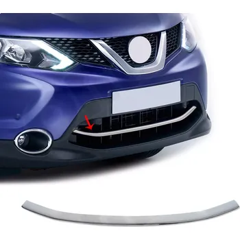 Lišta karosérie Nerez spodní lišta předního nárazníku Omtec Nissan Qashqai 2014-17