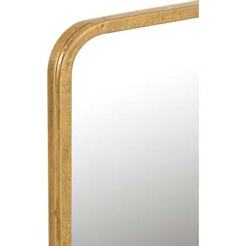 Zrcadlo Zlaté antik nástěnné zrcadlo v kovovém rámu Mona Gold - 120*3*40 cm