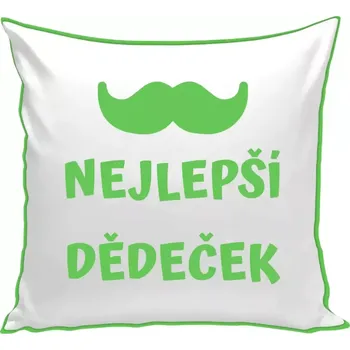 Polštář Polštář barevný 32x32 cm Nejlepší dědeček