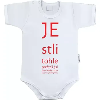 Kojenecký body Dětské body s krátkým rukávem Jestli tohle přečteš