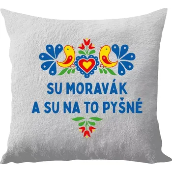 Polštář Polštář bílý 40x40 cm - dlouhý chlup Su Moravák a su na to pyšné.