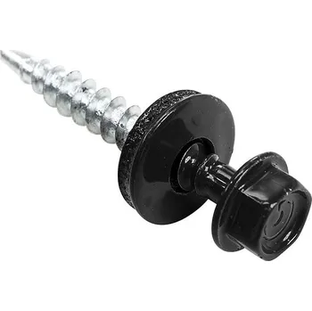 Šroub PROBAU Samovrtný šroub s šestihrannou hlavou, ø 4,8 × 35 mm, černý (RAL 9005), 50 ks ACCMDS4835BK50