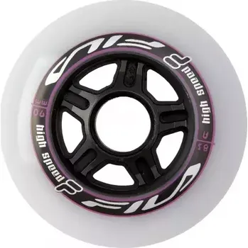Kolečko k in-line bruslím Kolečka Fila Wheels Set White/Magenta (6ks), 83A, 90 Fila