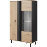 Laski Prosklená nízká vitrína Madis Zvolte osvětlení: s osvětlením