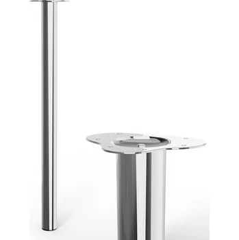 Nábytkové kování Stabilit Nábytková noha, ø 60 × 800 mm, ocel, chrom, 75 kg 50342
