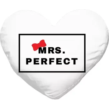 Polštář Polštář srdce 40x35 cm Mrs. Perfect