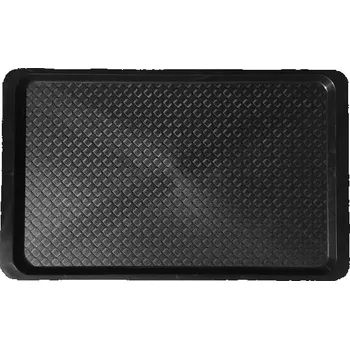 NO NAME Podnos, tmavě hnědá / černá, čtvercový, plastový, 53 x 32,5 cm 154795