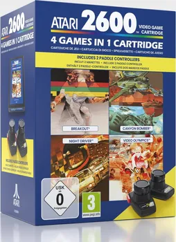 Hra pro starou konzoli 4 Games In 1 Cartridge Atari 2600 Plus