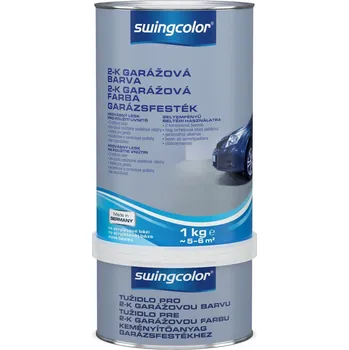 barva na zeď Swingcolor Barva na beton 2-K, pojízdná, stříbřitě šedá, lesklá, 1 kg 6152 T0001 7001
