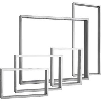 Stolová podnož Noble Wood Pur Iternal Stolová noha, 350 × 422 × 80 mm, stříbrná, 2 ks 22634023