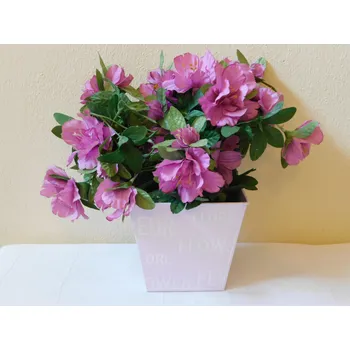 Obal na květináč RŮŽOVÝ KOVOVÝ OBAL NA KVĚTINÁČ