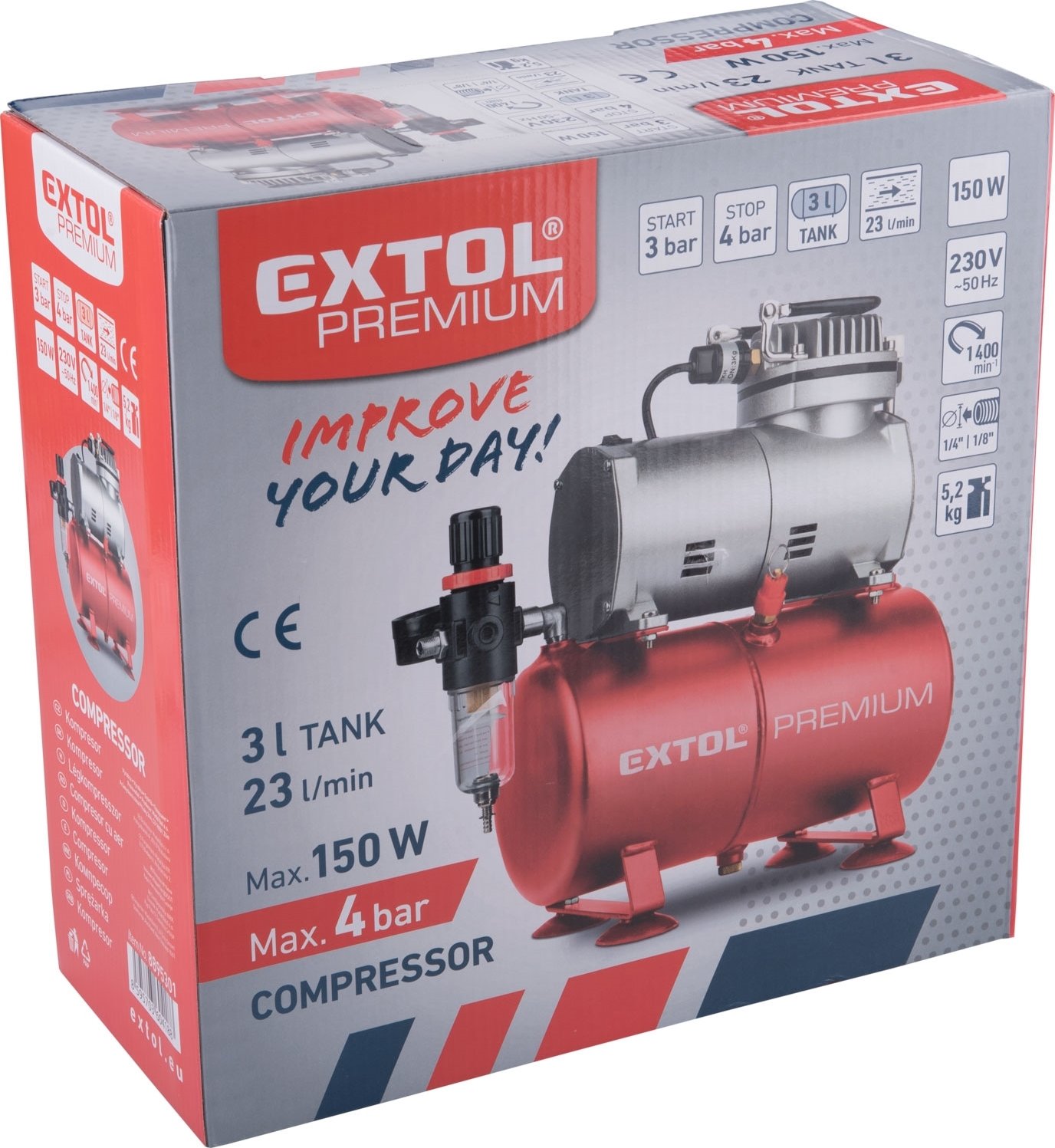 foto Kompresor Extol Premium 8895301