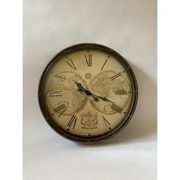 Hodiny MAPA SVĚTA - NÁSTĚNNÉ HODINY 51 cm