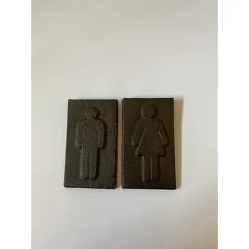 KOVOVÉ CEDULKY ZNAČENÍ WC - KLUK HOLKA