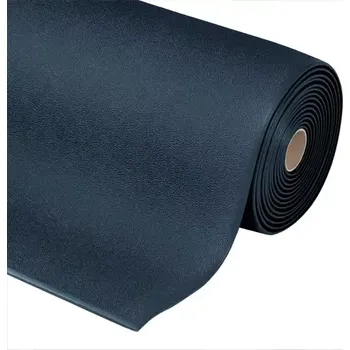 Rohožka Protiúnavová pěnová rohož, mírně profilovaný povrch, černá, 150 cm