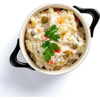 Hotové jídlo Bramborový salát s majonézou Hmotnost: 500g