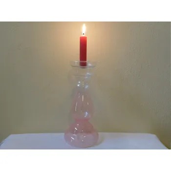 Svícen SKLENĚNÝ JEDNOPLAMENNÝ SVÍCEN