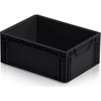 ESD Euro přepravka 40 cm × 30 cm × 17 cm, černá