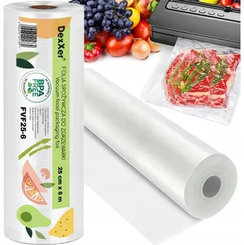 Dexxer FVF25-6 zatavovací potravinářská fólie 25 cm x 6 m