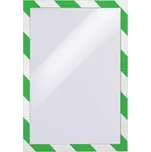 Magnetický informační rámeček DURAFRAME A4, bílá / zelená