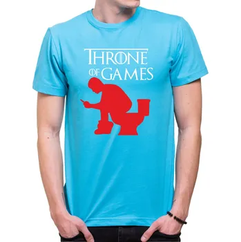 Pánské tričko Tričko - Throne of games, Barva látky tyrkysová modrá, Střih Pánsky/UNISEX, Velikost M