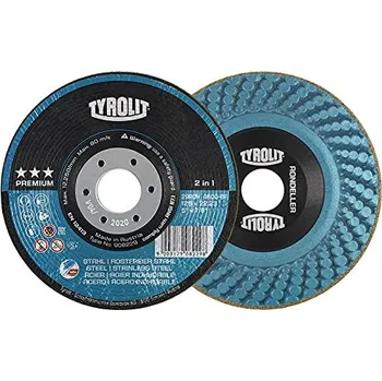 Brusný kotouč Brusný kotouč TYROLIT Rondeller Premium 2v1 180x22,22 mm na ocel a nerez - různé zrnitosti