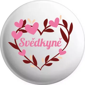 Placka Svědkyně - se srdíčky