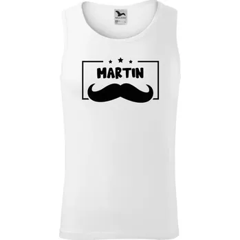 Pánské tílko Pánské tílko Malfini Core Knírek se jménem