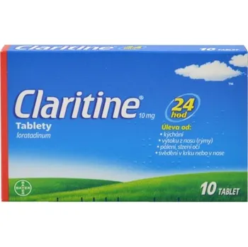 Lék na alergii Claritine 10 mg nob. 10 tbl.