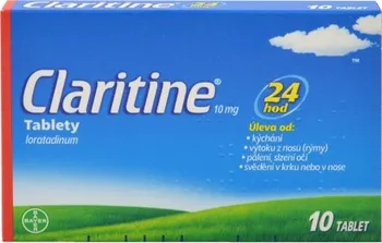 Lék na alergii Claritine 10 mg nob. 10 tbl.