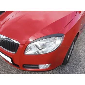 Tuning Kryty světlometů (mračítka), ABS černý - Škoda Fabia II. (Kryty světlometů - Škoda Fabia II. Lim./Combi/Scout)