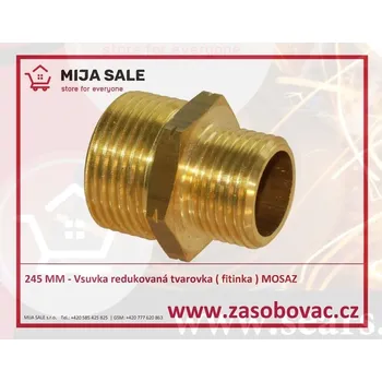 Fitinka 245 MM - 3/4"x1/2" Vsuvka redukovaná tvarovka ( fitinka ) MOSAZ