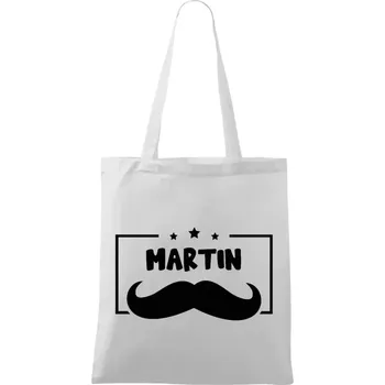 Látková taška Knírek se jménem