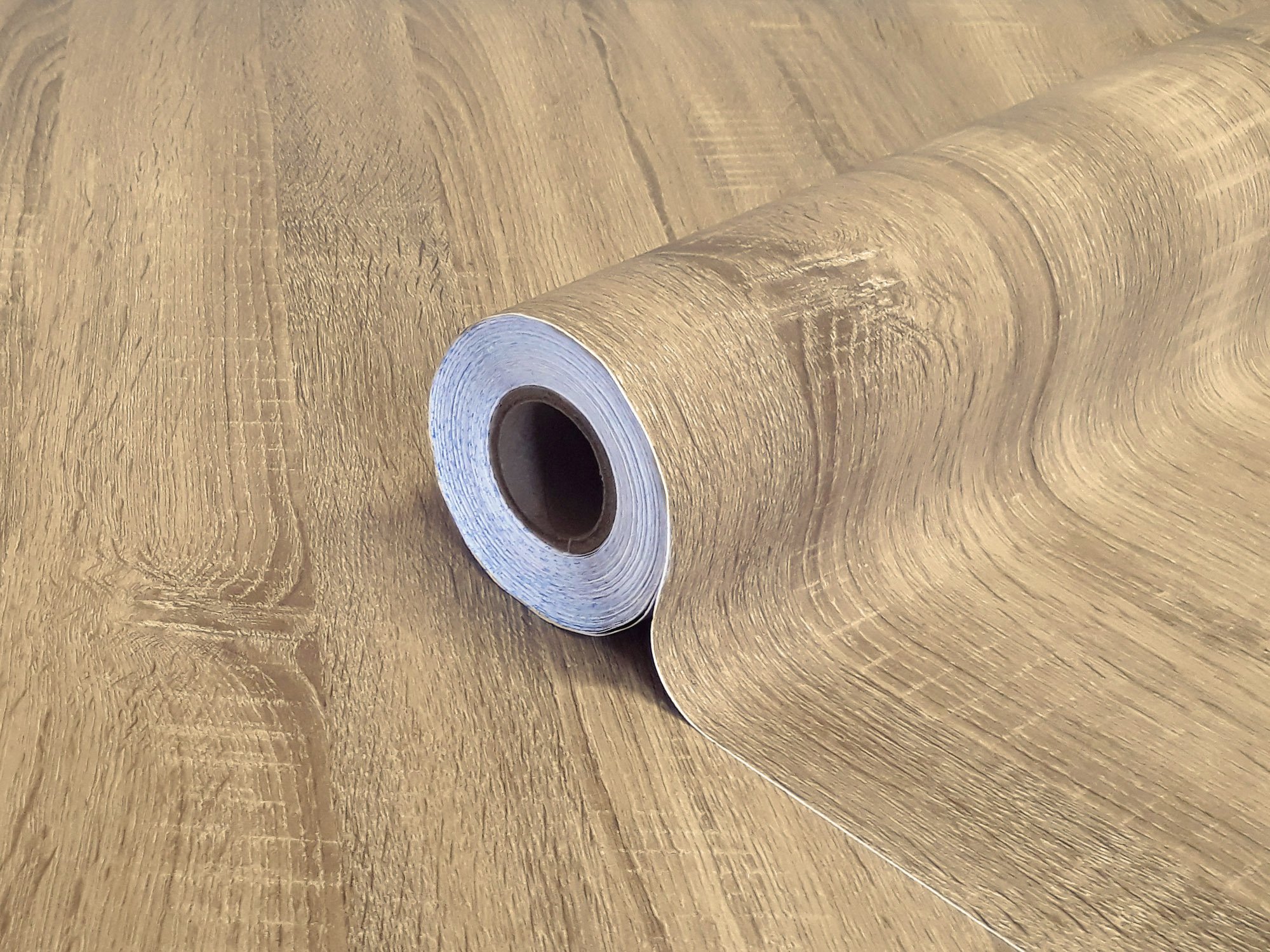 DIMEX | Samolepicí fólie na dveře 99-6245 | šíře 90 cm | DUB STŘEDNÍ COLUMBIA + Samolepicí renovační fólie na dveře DIMEX DUB STŘEDNÍ COLUMBIA v šíři 90 cm s laminační vrstvou
