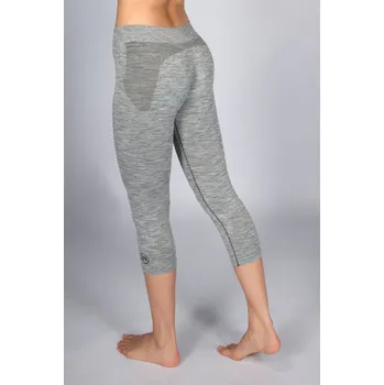 Dámské legíny Dámské sportovní legíny 3/4 donna active-fit melange Barva: Grigio melange, Velikost: S/M
