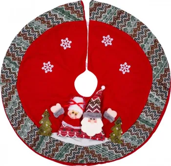 Vánoční dekorace Tutumi Podložka pod vánoční stromek 80 cm červená