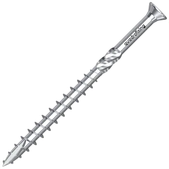 Vrut Konstrukční vrut 6,0 mm, zapuštěná hlava, bílý zinek (100/200 ks + bit)