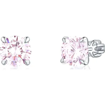 Náušnice Olivie Stříbrné 8mm náušnice PIPPI PINK 7972 Ag 925; ≤2,9 g.