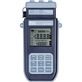 Delta OHM HD2124.1 Manometr-teploměr se dvěma vstupy pro modul SICRAM PP471 k připojení sond řady TP704 a TP705.