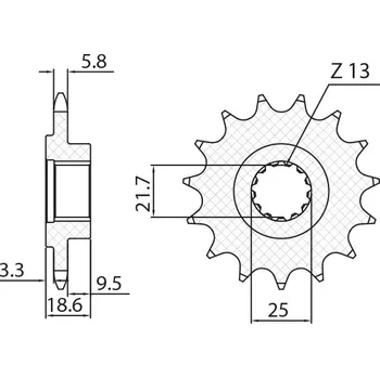 Řetězová sada pro motocykl SUNSTAR řetězové kolo přední 2119 14 KAWASAKI s 750 04-12, s 800 13-16 (JTF1538.14) (řetěz 520) (211914JT) (SUNSTAR řetězové kolo přední 2119 14 KAWASAKI s 750 04-12, s 800 13-16 (JTF1538.14) (řetěz 520) (211914JT))