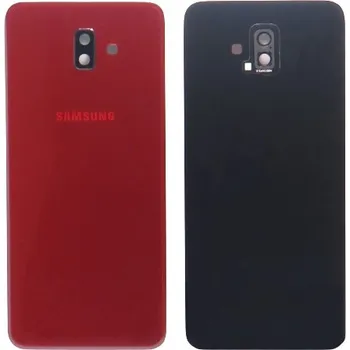 Náhradní kryt pro mobilní telefon Samsung Galaxy J6+ (j610) - Kryt zadní + kryt fotoaparátu, barva červená