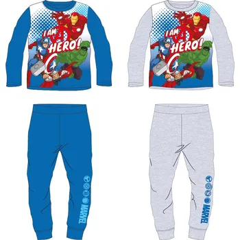 Chlapecké pyžamo Avangers - licence Chlapecké pyžamo - Avengers 5204470, šedý melír Barva: Šedá, Velikost: 110