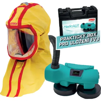Svářečská kukla CleanAIR Jednotka CA MedicAer s CA-10 komplet s filtry P3R + kufr ZDARMA